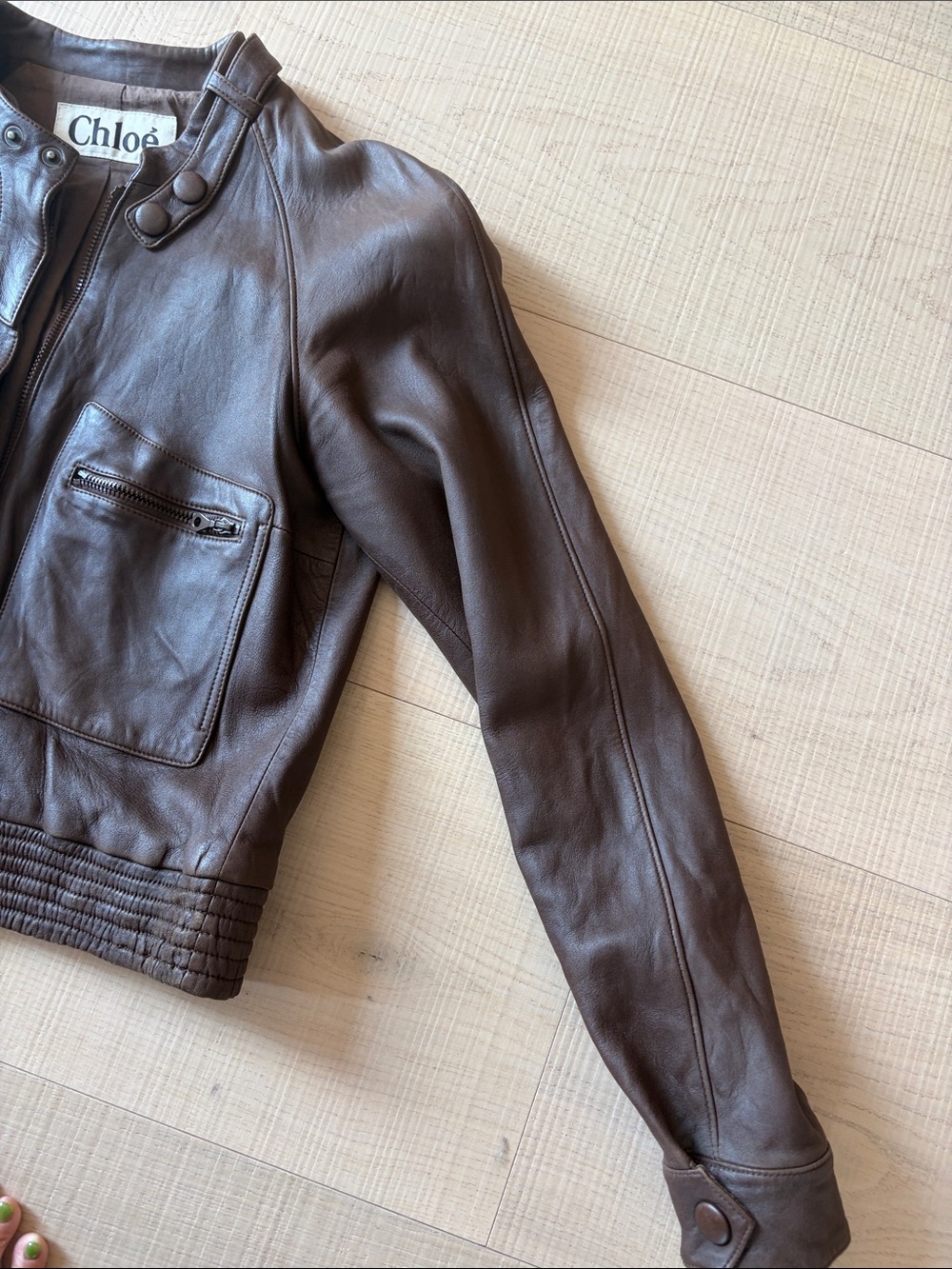 Chloé leather bomber jacket - Picture 6 of 7